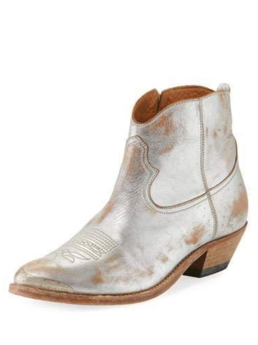 Golden Goose Young Metallic Western Ankle Boot